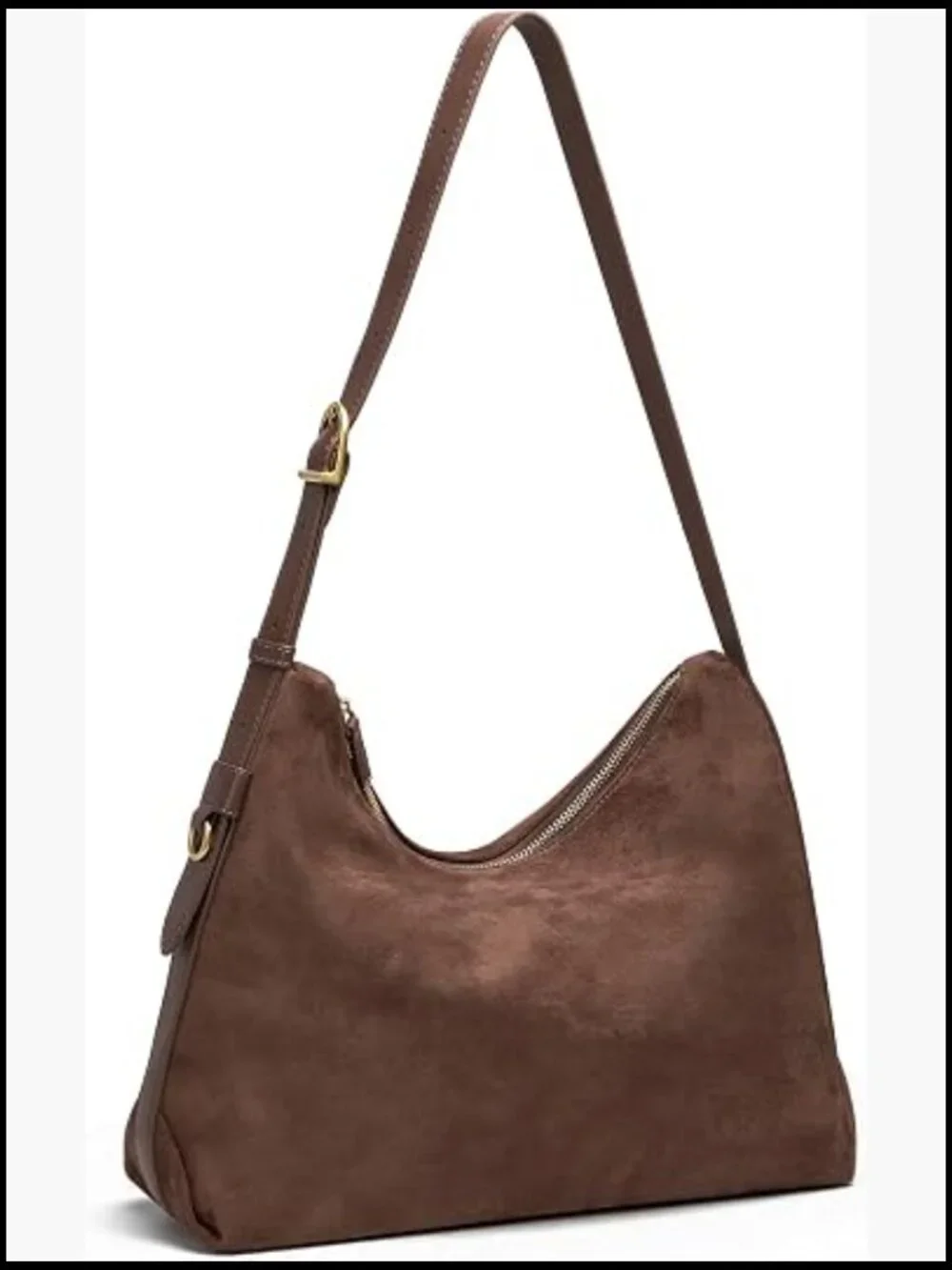 Slouchy Hobo Shoulder Bag Crossbody Purse Soft Suede Tote Casual Chic